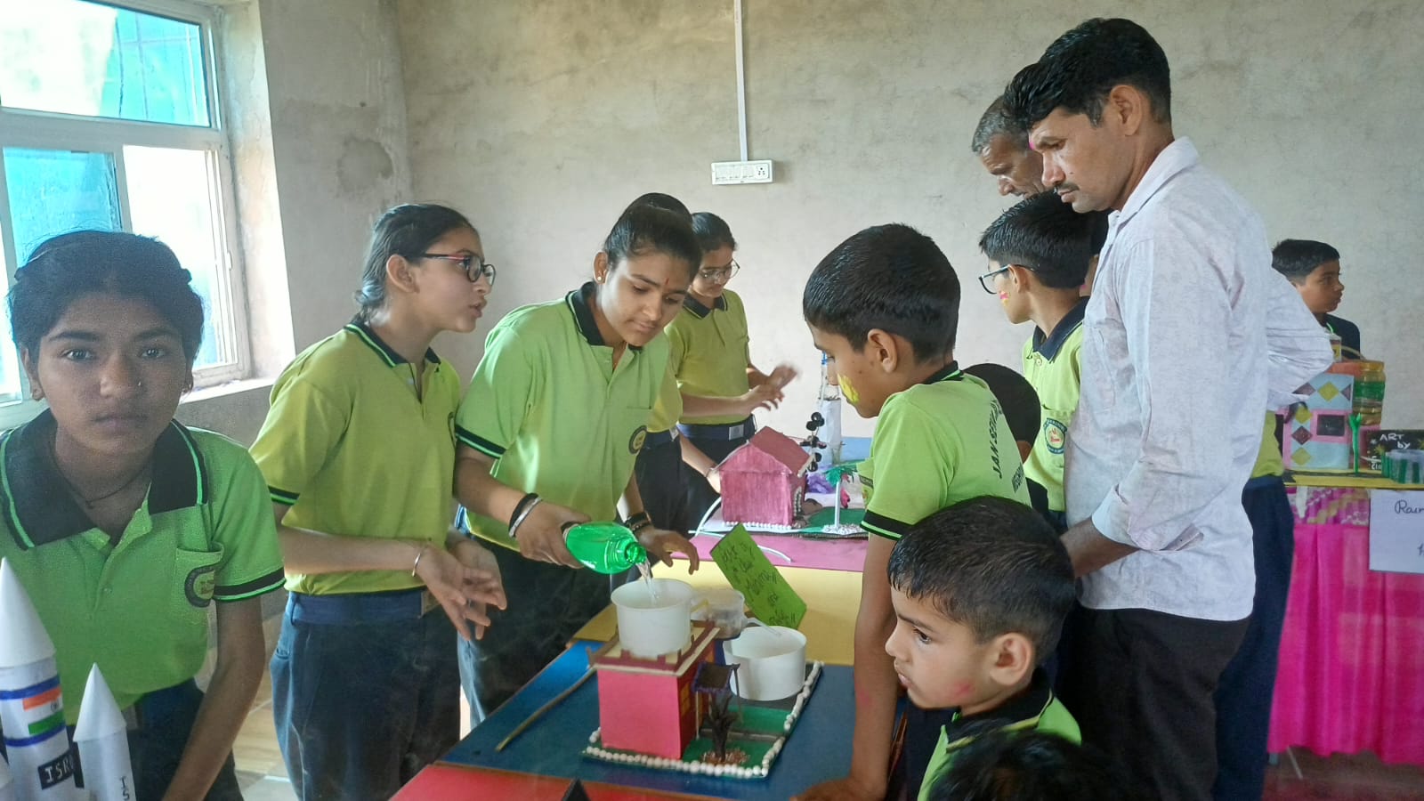 Students engaging with technology